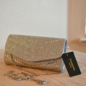 Silver Crossbody Clutch